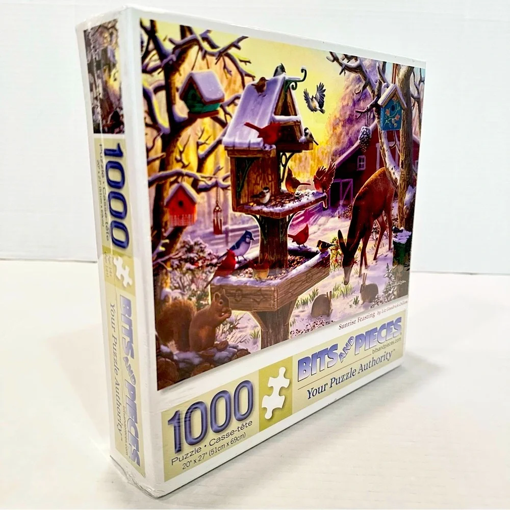 Bits and Pieces 1000 Piece Jigsaw Puzzle Sunrise Feasting by Liz Goodrick Dillon